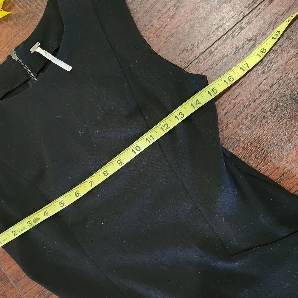 Free People Cha Cha Mini Skater Dress Black Back Zip Scoop Neck ♠️